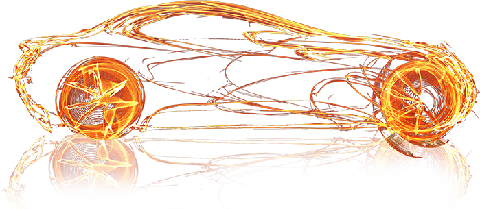 V12 Orange Car Outline V12 Orange Car Outline