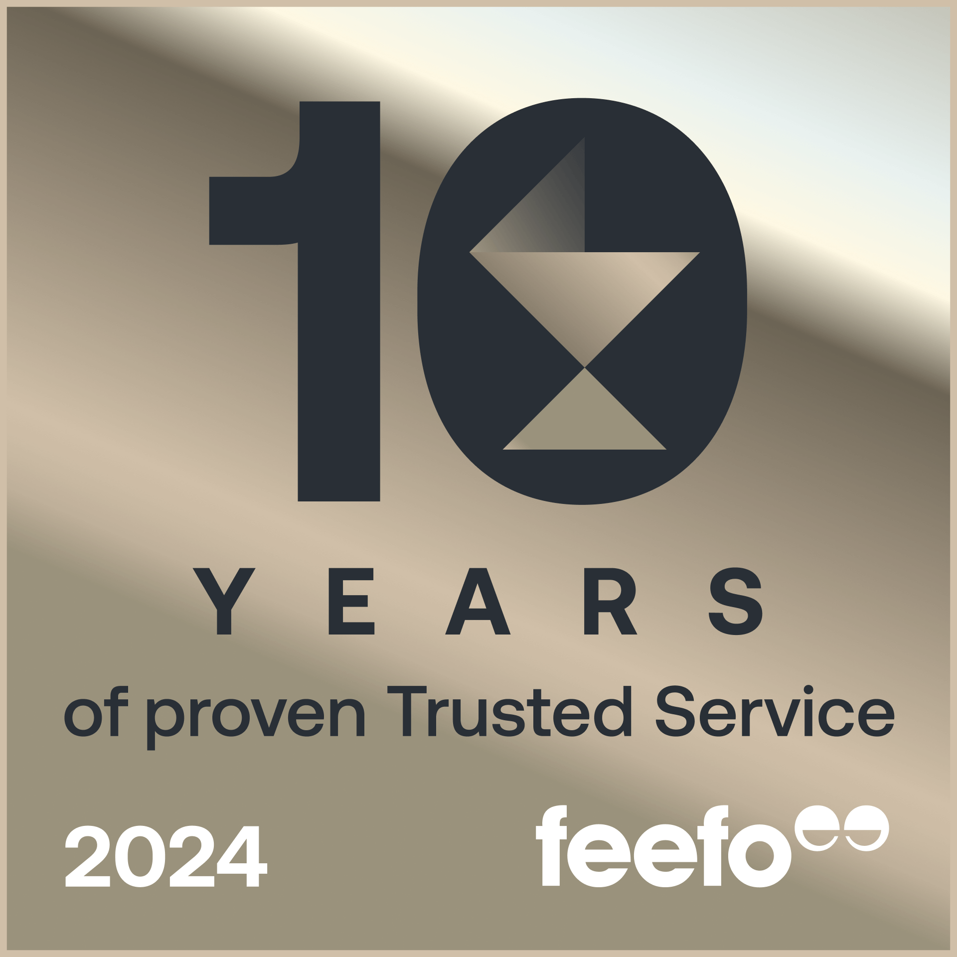 Feefo 10 years award
