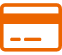 orange credit card outline