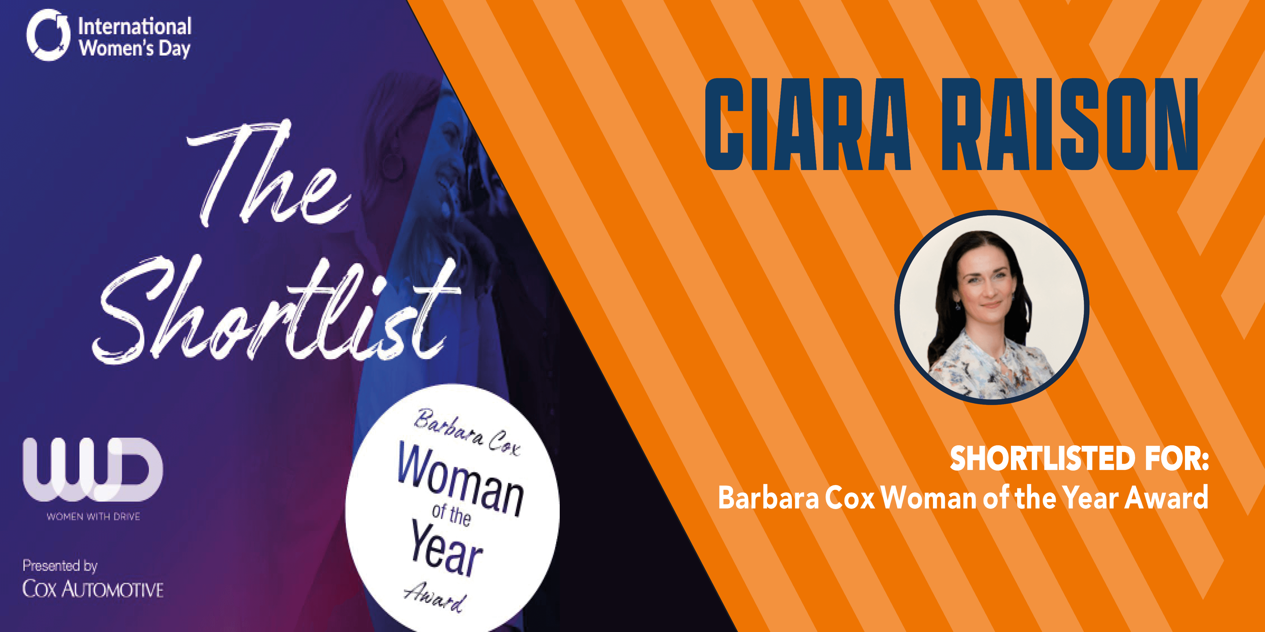 Ciara Raison Barbara Cox Award Image