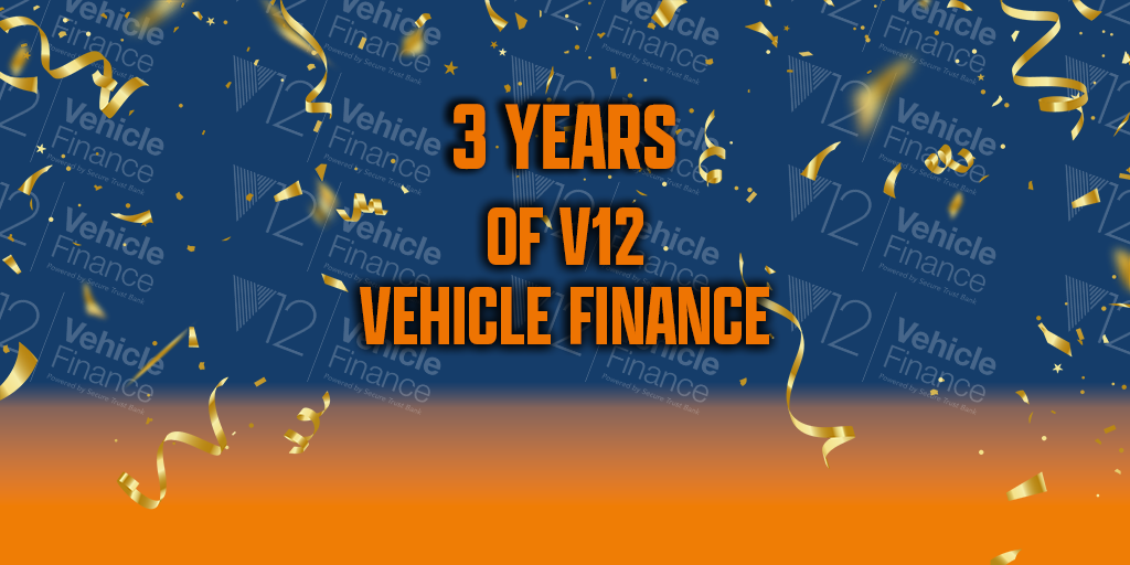 V12 Vehicle Finances 3rd anniversary